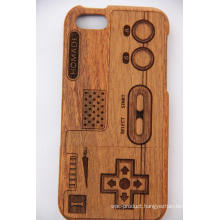 Tree Pattern Retro Style Wood for iPhone Case with Laser Engrave Bamboo Wood Cherry Wood Cove